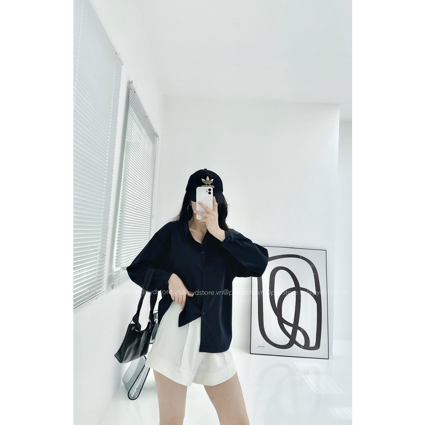 Áo Sơ Mi Lụa Basic + PYDSTORE + Freesize