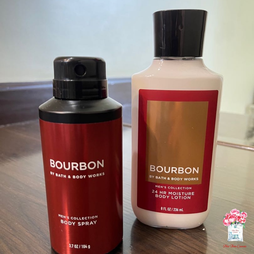 Xịt Thơm Toàn Thân Body Mist Bath & Body Bourbon Dành Cho Nam Giới Hương Thơm Quyến Rũ, Cuốn Hút
