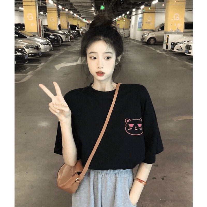 (HCM) ÁO THUN COTTON UNISEX FORM RỘNG -THỜI TRANG HÀN QUỐC - SIÊU XINH CHO CÁC BẠN MỚI NHẤT HIỆN NAY