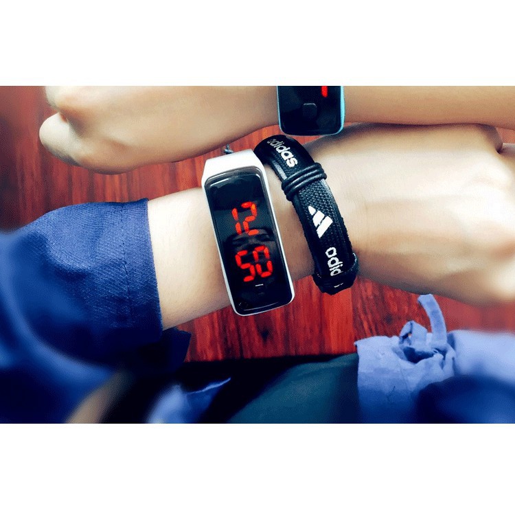 Đồng hồ Led silicon mặt kính dành cho nam nữ NO BRAND [Đơn 50k tặng phần quà dễ thương] | BigBuy360 - bigbuy360.vn