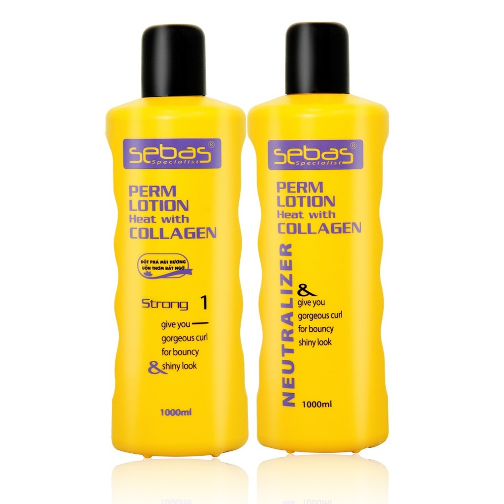 Thuốc uốn tóc Sebas setting siêu quăn rút lọn tốt 1000mlx2
