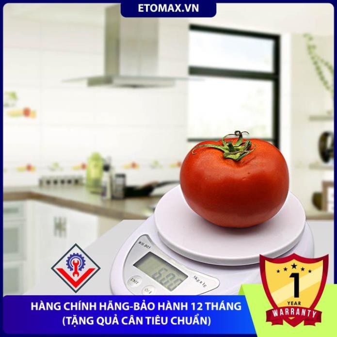 [Hàng loại 1-Bảo hành 12 tháng] Cân điện tử 5kg/1g,độ chính xác cao,sai số 0.1gram.