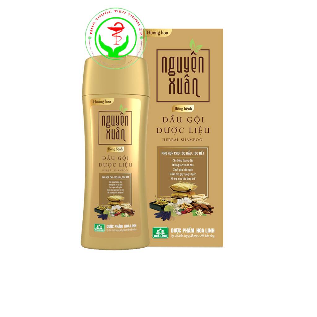 Dầu gội dược liệu Nguyên Xuân chăm sóc, nuôi dưỡng tóc, chăm sóc da đầu, làm giảm tình trạng gãy rụng tóc 200ml