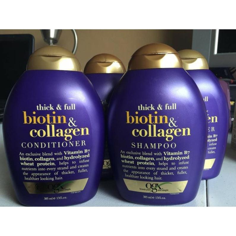 [ CHÍNH HÃNG ] Lẻ Dầu Xả Biotin Collagen Giúp Chống Rụng &amp; Kích Thích Mọc Tóc 385ml