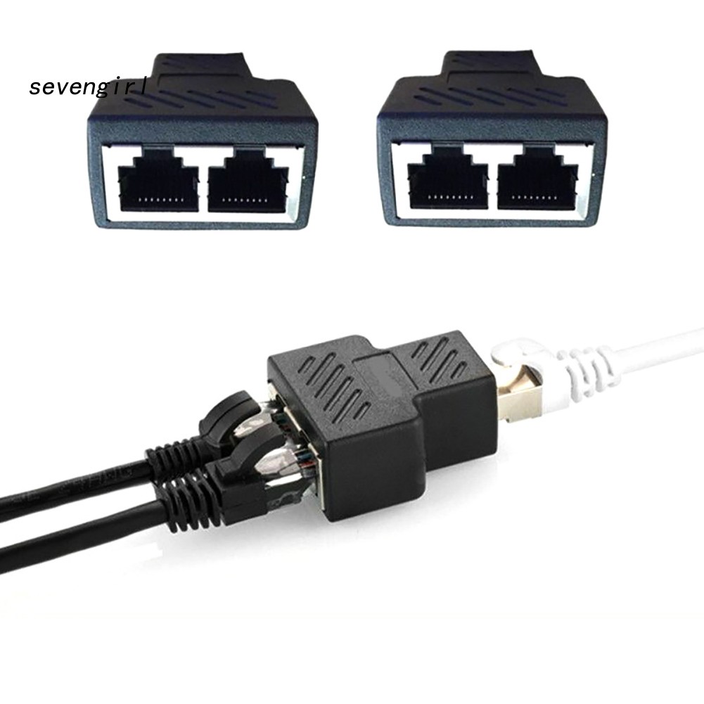 Cáp Chia Mạng Lan Ethernet 1 Ra 2 Cổng Rj45 Female