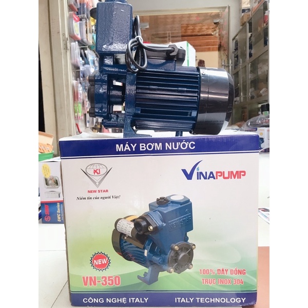 Máy bơm nước Newstar VN-350 công nghệ Itali100% dây đồng Korea tặng kèm dong , cổ sả , cổ hút , băng tan