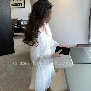 🦋Đầm Bèo Trắng Tay Dài Cực Xinh🦋