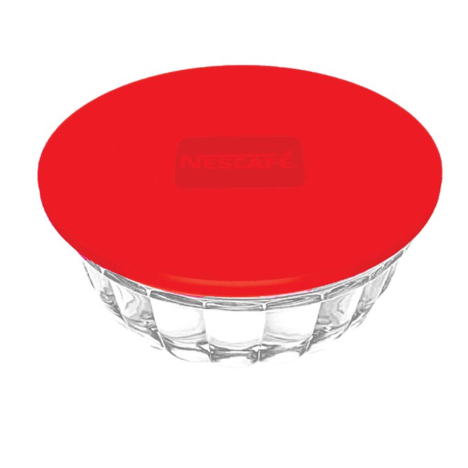 Thố thủy tinh cao cấp có nắp Nescafe 16cmx7 cm