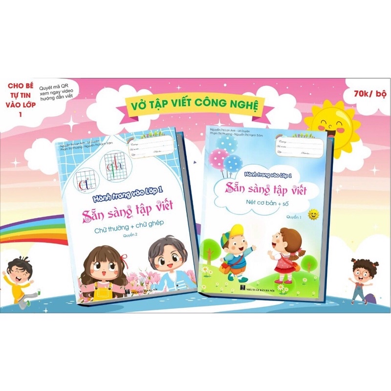 Tâm thế cho bé vào lớp 1. Mẫu mới ( tập 1-tập 2)