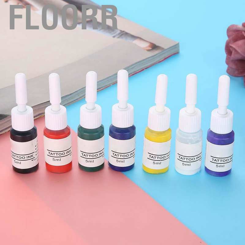 (hàng Mới Về) Set 7 Màu Mực Xăm Chuyên Nghiệp Cho Người Mới Bắt Đầu | BigBuy360 - bigbuy360.vn