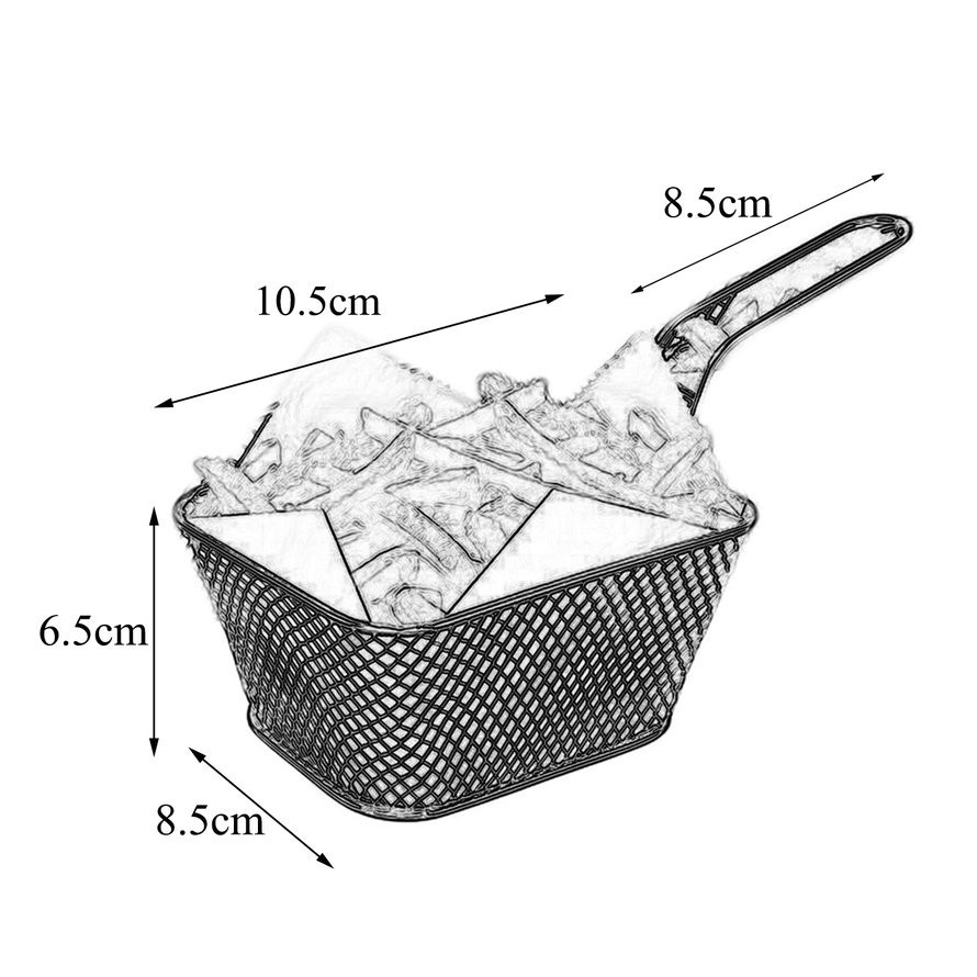 Giỏ chiên thực phẩm bằng thép không gỉ tiện dụng cho nhà bếp