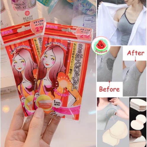 Miếng dán thấm mồ hôi nách - khử mùi hôi cho ngày hè năng động 🍉Duashop🍉