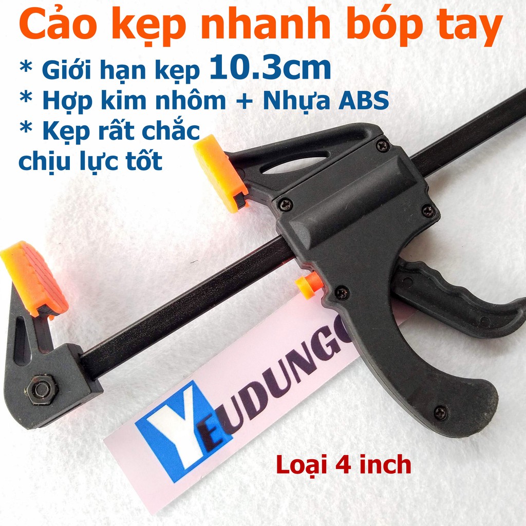 Cảo kẹp gỗ nhanh chữ F , độ kẹp rộng tối đa 10cm - 15cm và 21cm