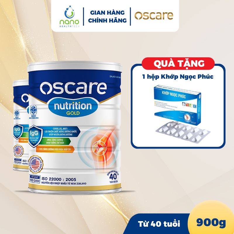 Sữa Bột Cho Người Lớn Giúp Bổ Sung Dinh Dưỡng Thiết Yếu, Phòng Ngừa Loãng Xương OSCARE Nutrition Gold Hộp 900g