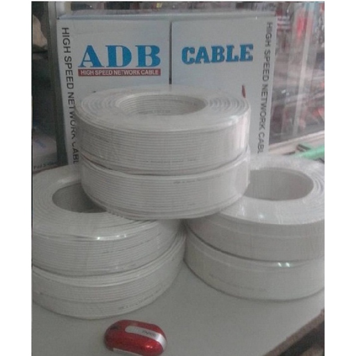 Dây cáp điện thoại ADB 4 lõi loại 200M / Cuộn ( Màu Trắng )