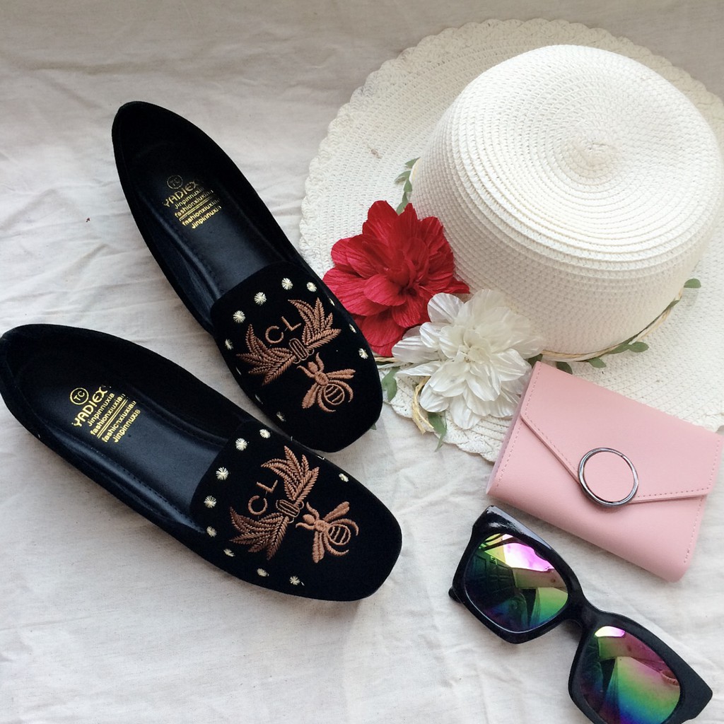 Giày bệt thêu hình ong nữ 69k(KÈM VIDEO VÀ ẢNH THẬT) | BigBuy360 - bigbuy360.vn