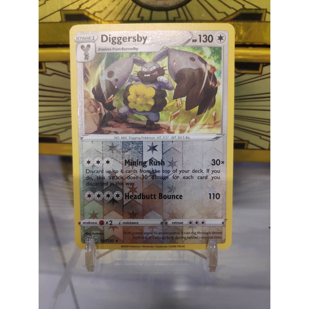 [ Dưa Hấu Yugioh ] Lá bài thẻ bài Pokemon Diggersby
