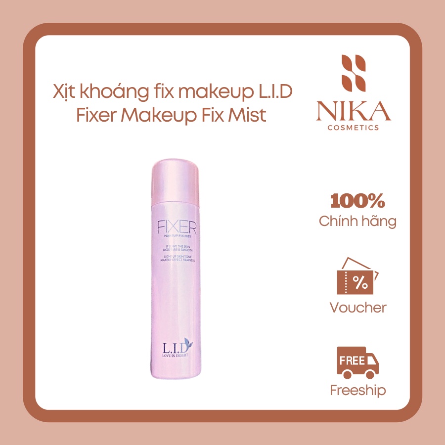 Xịt khoáng fix makeup giữ nền lâu trôi L.I.D Fixer Makeup Fix Mist 135ml