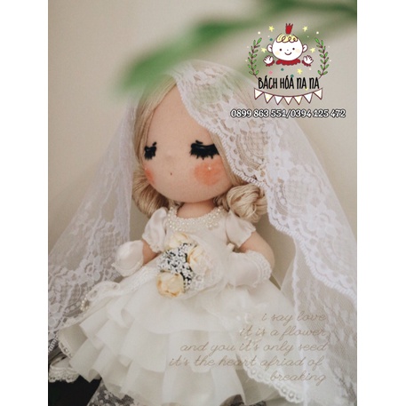 Đồ trang trí thêu tay Trung Quốc / DIY GÓI NGUYÊN LIỆU búp bê thêu tay CÔ DÂU CHÚ RỂ / DOLL HANDMADE- BÁCH HÓA NA NA
