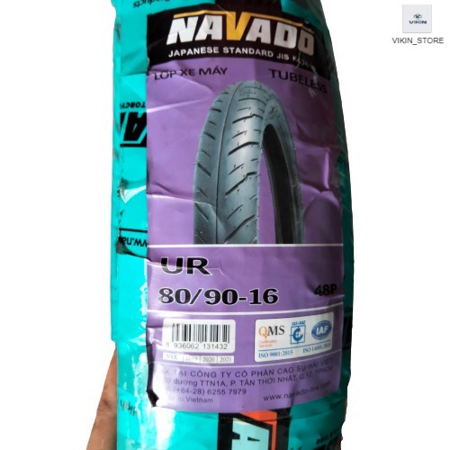 1 Vỏ  xe Nouvo, Hayate, Bánh Trước Thông Số 70-90-16 36P và 1 Vỏ  Bánh Sau 80-90-16 6PR