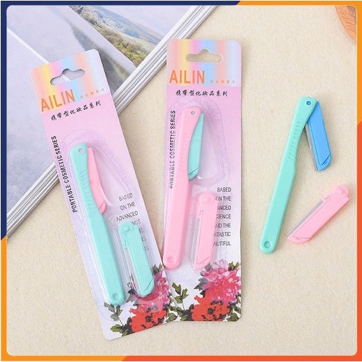 Bộ Dao cạo, Tỉa lông mày tóc mái 2 lưỡi Ailin - DC013