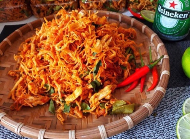 Khô Gà Lá Chanh Phú An Thơm Ngon Đặc Biệt Gói 1,5 kg(3zip 500gr)