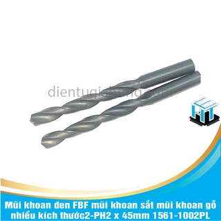 Mũi khoan đen FBF mũi khoan sắt mũi khoan gỗ nhiều kích thước từ 2mm đến 9,5mm