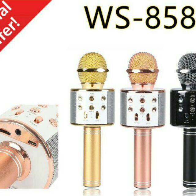 míc  karaoke  WS-858/V8 thích ca hát hay