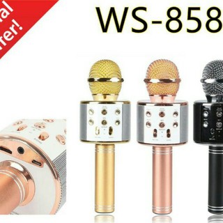 míc  karaoke  WS-858/V8 thích ca hát hay 2022
