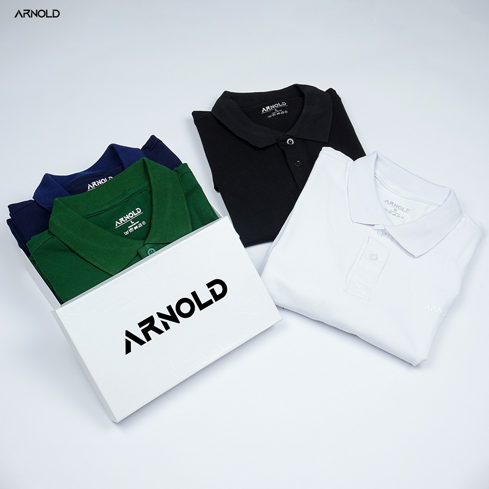 [Mã LTP50 giảm 50000 đơn 150000] Áo thun polo nam cổ bẻ màu đơn vải cá sấu Cotton trẻ trung, thoáng mát - Arnold | BigBuy360 - bigbuy360.vn