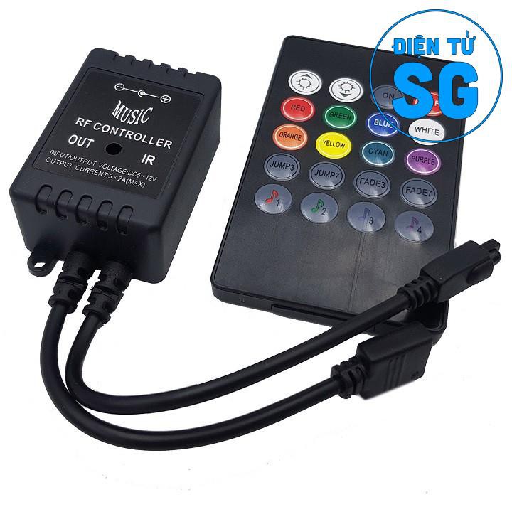 Bộ điều khiển hiệu ứng led RGB 5050 MUSIC IR CONTROLLER - 5O2Q