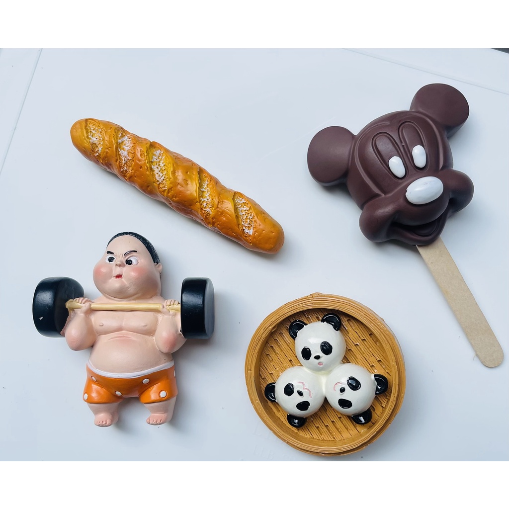Nam Châm Dán Hút Tủ lạnh 3D cao cấp, Trang Trí khung Góc xinh xắn