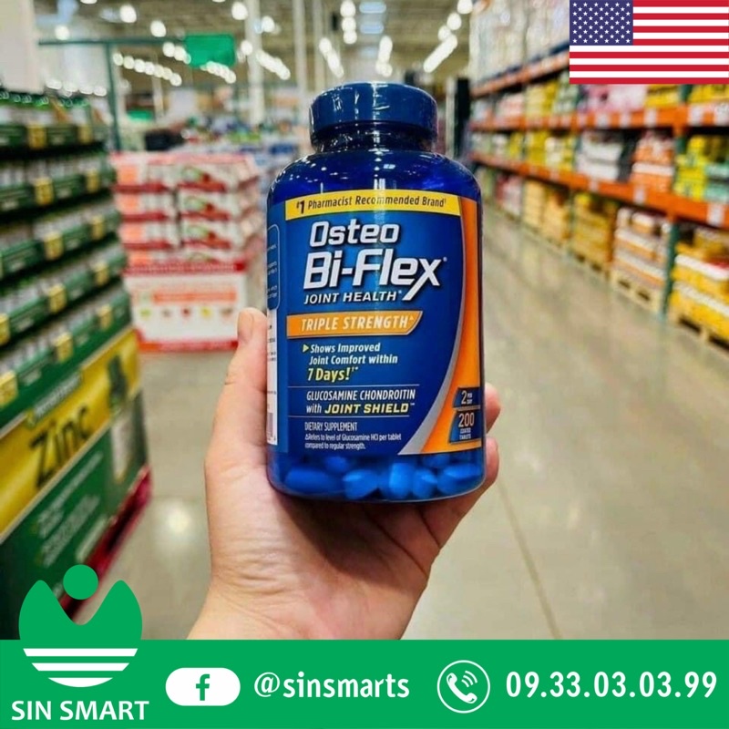 Viên uống Osteo Bi-Flex Joint Health chai 200 viên của Mỹ