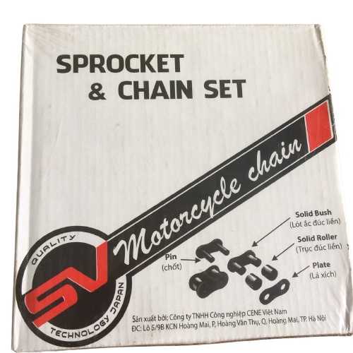Bộ Nhông Sên Dĩa Thương Hiệu SPROCKET & CHAIN SET, Dùng Cho Xe Dream, Wave, Hàng Nhập Khẩu, Bao Xài