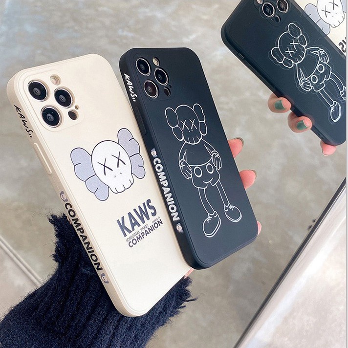 Ốp lưng iphone cạnh vuông in hình viền Kaws 7plus/8plus/x/xs/11/11promax/12/12promax - DT08 Dino Case