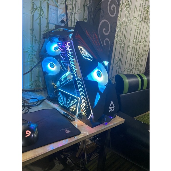 Case VSP E-ROG ES3 Gaming Có Sẵn panel LED và 5 Fan LED ARGB