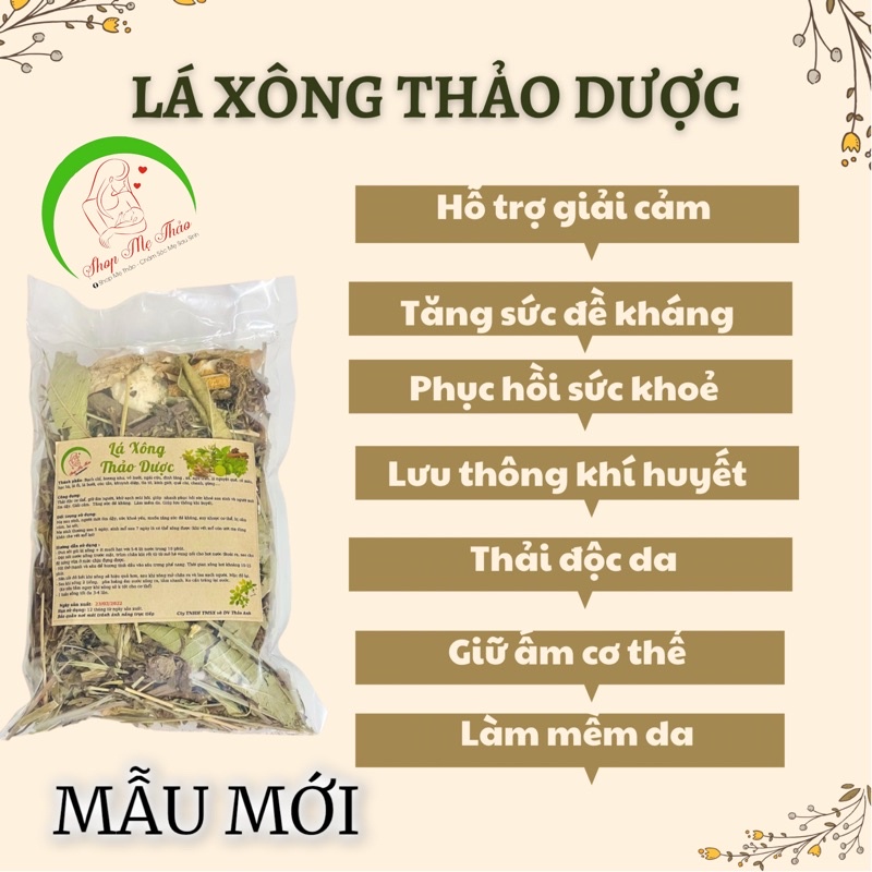 LÁ XÔNG - TẮM THẢO DƯỢC GIẢI CẢM, PHỤC HỒI CƠ THỂ, TĂNG SỨC ĐỀ KHÁNG