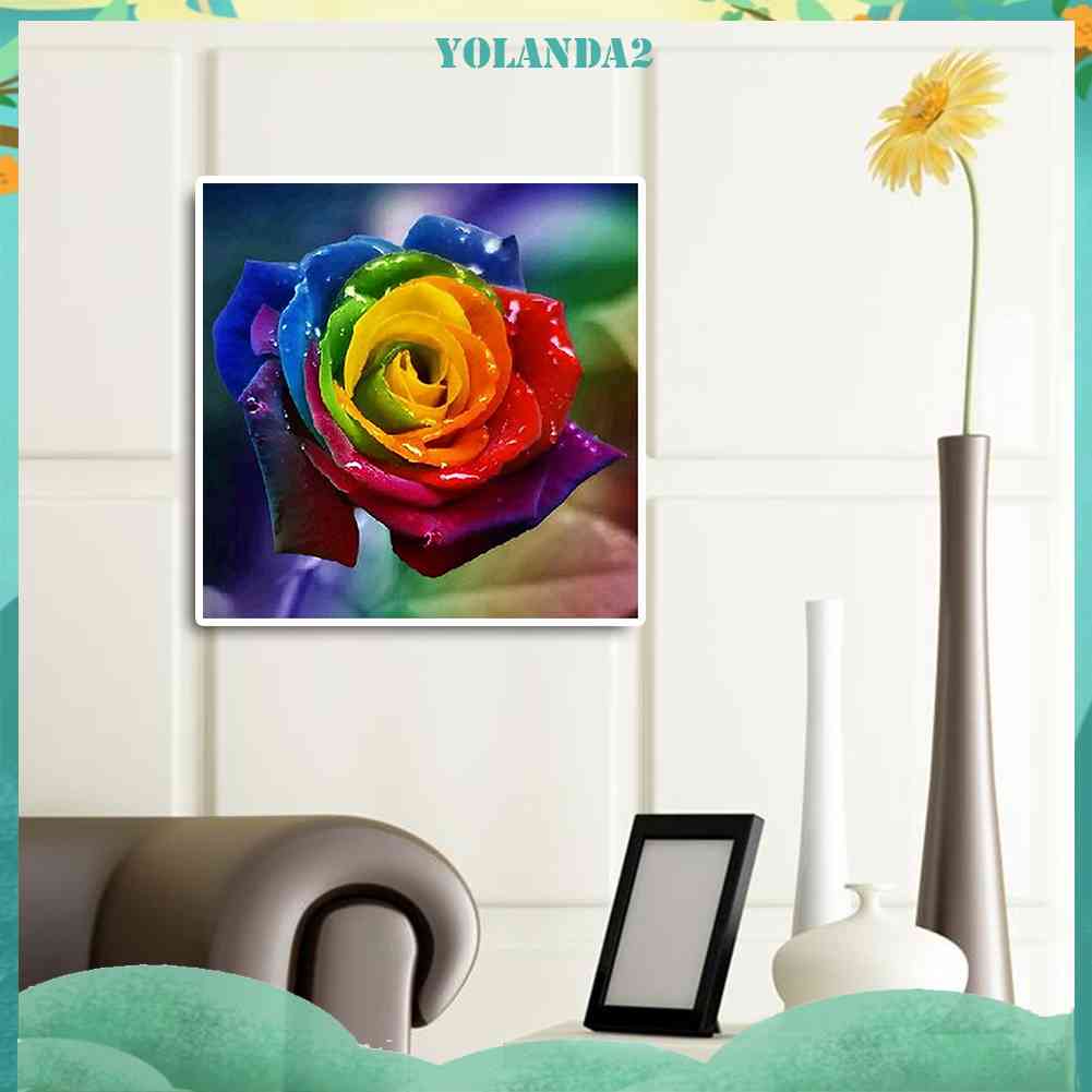 Bộ Tranh Thêu Chữ Thập Hình Hoa Hồng Nhiều Màu Sắc 11CT