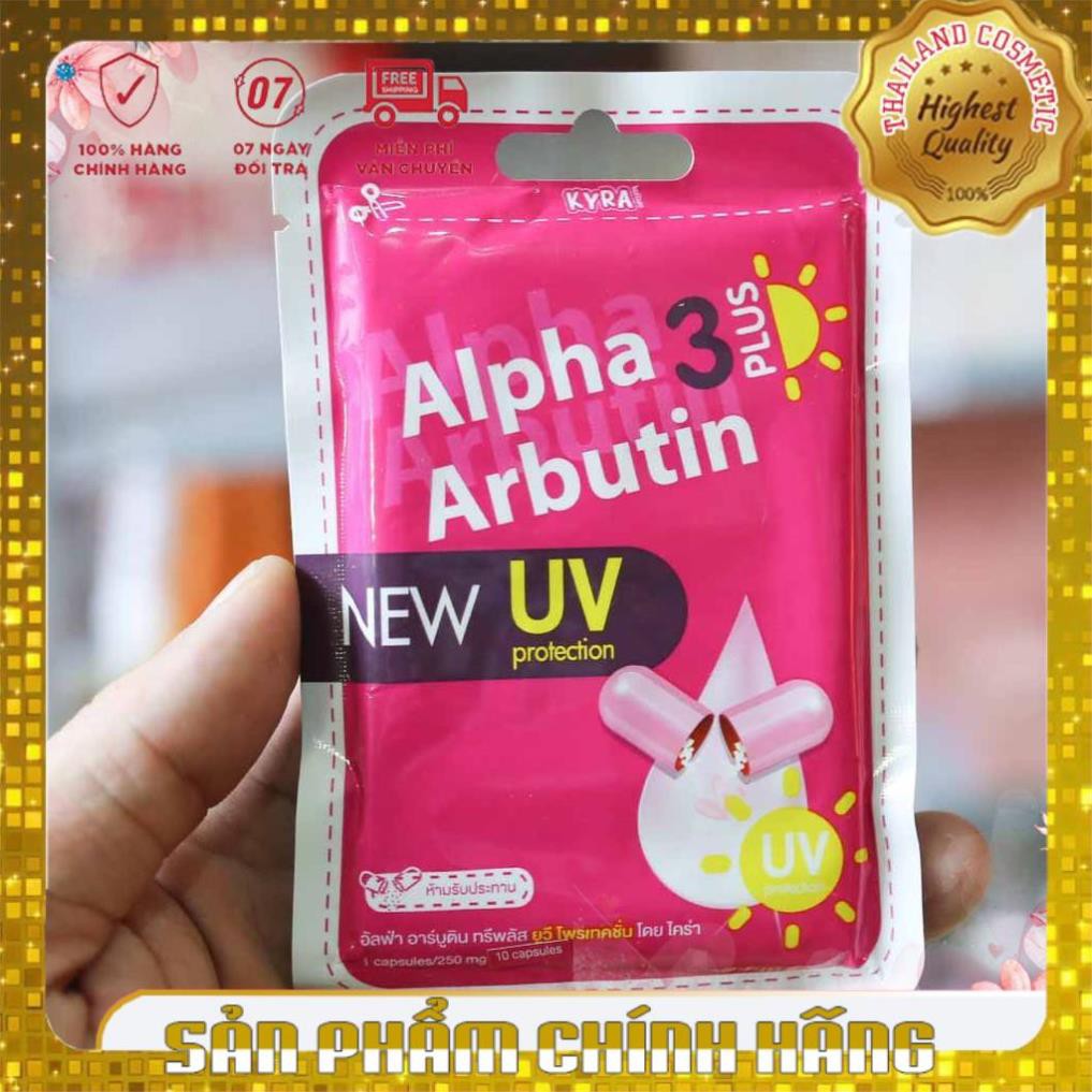 [Chính Hãng 100%] Viên Bột Kích Trắng Da Mặt và Toàn Thân ALPHA ARBUTIN 3Plus+