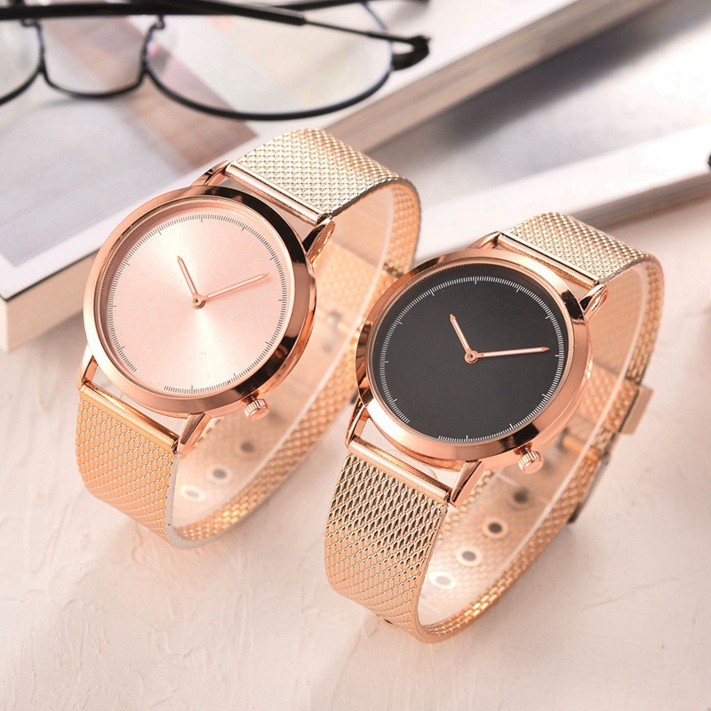 Đồng hồ nam dây thep lưới D-ZINER NAT31 mặt tròn chạy 2 kim siêu bền chính hãng - LINDO