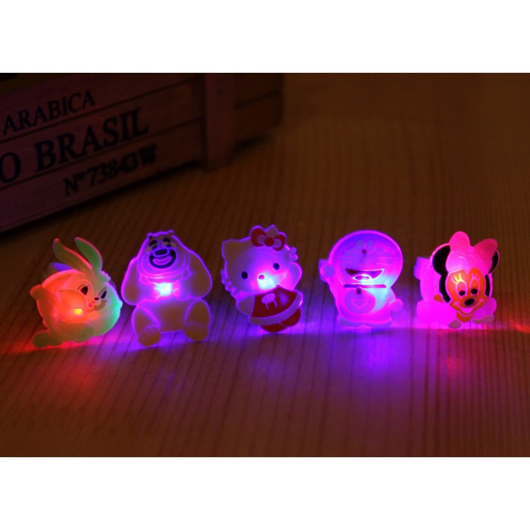 Nhẫn Đèn Led Hoạt Hình Độc Đáo Cho Trẻ Em