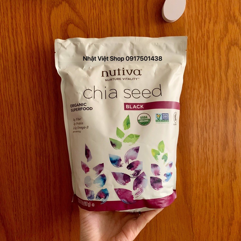 Hạt Chia Nutiva 907g (Date:T6/2023)