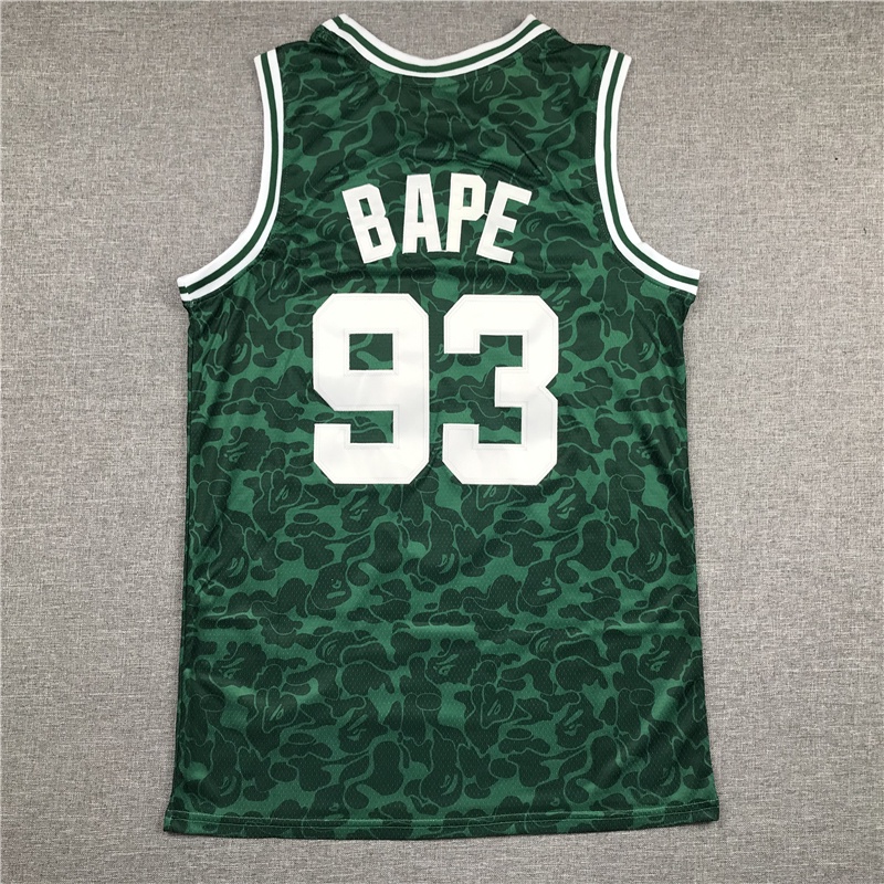 Áo Bóng Rổ Jersey Thêu Chữ Celtics Phiên Bản Chicago Bulls Lakers Thời Trang Cho Nam