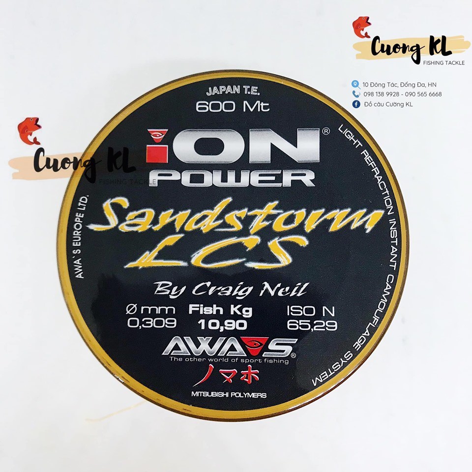 Cước câu cá Ion Sandstorm 600m