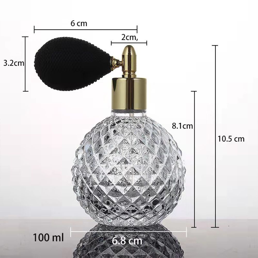 Chai xịt chiết nước hoa bằng thủy tinh đổ đầy lại được 100ml phong cách cổ điển tiện lợi