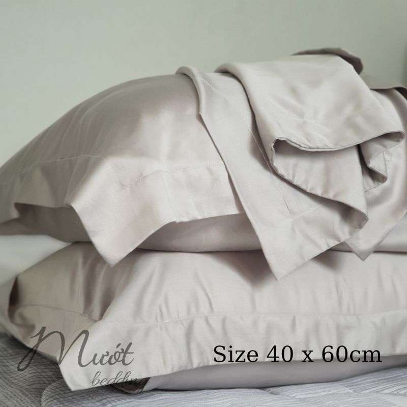 Áo gối, Vỏ gối nằm 40x60, 50x70, chất liệu 100% Tencel Mướt bedding