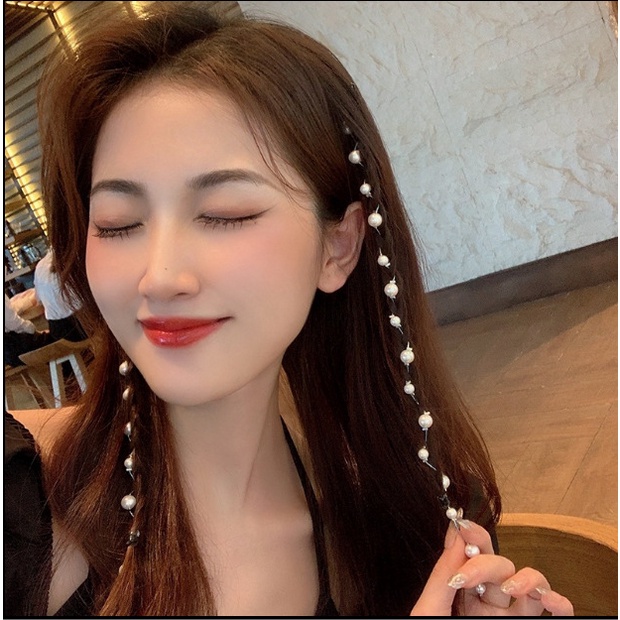 Phụ Kiện Trang Trí Tóc Đính Ngọc Trai Nhân Tạo Dành Cho Nữ