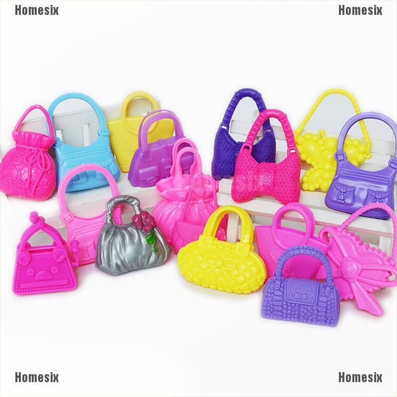 [HoMSI] Mix 10pcs Hand Bag Shoulderbag For Barbie Doll Accessory Style Random SUU