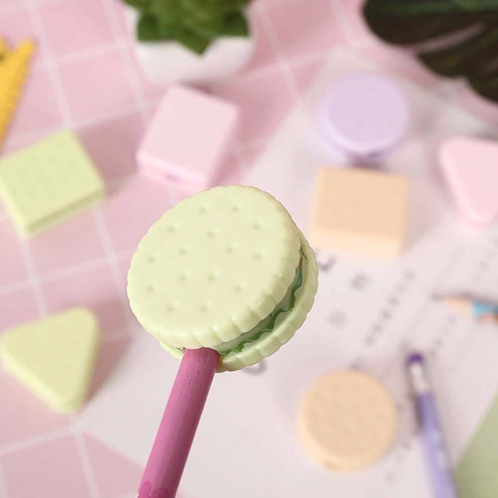 Đồ Chuốt Bút Chì Bằng Nhựa Hình Bánh Quy Màu Sắc Ngẫu Nhiên