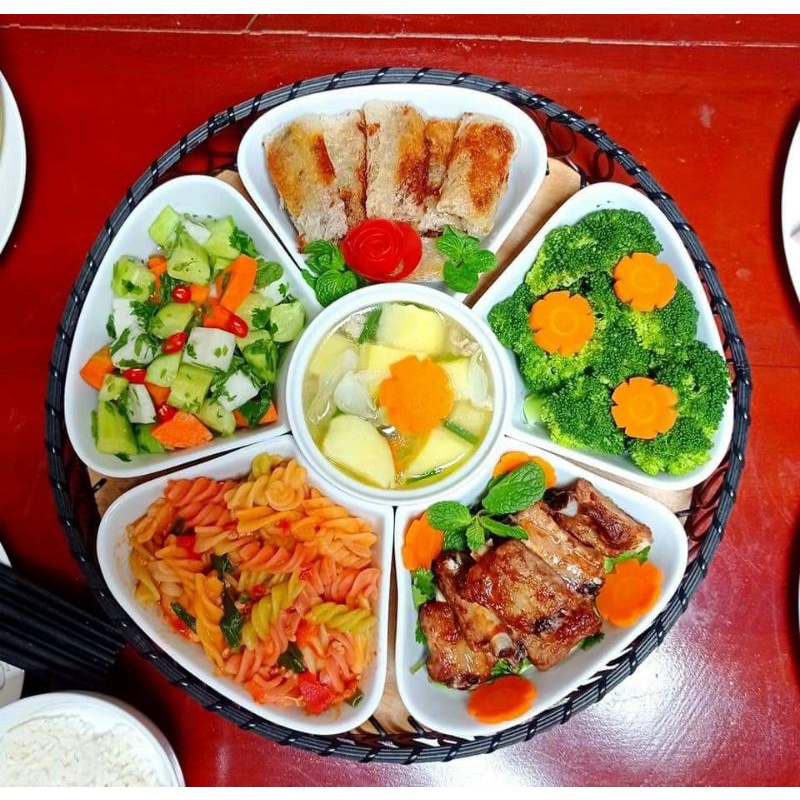 Khay sứ đựng đồ ăn đường kính 30cm.Hàng sứ Bát Tràng